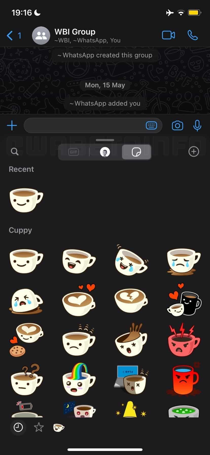 WhatsApp for iOS Gets Improved GIF and Sticker Selector